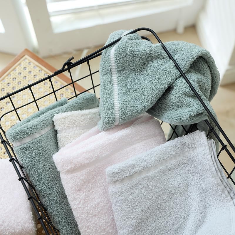 6 PCS Towel, Towels Set, Solid Color Soft Towel for Face, Ideal for