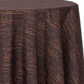 Ultimate Textile Faux Bois 90-Inch Round Patterned Tablecloth
