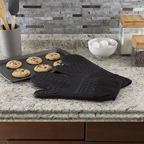 Silicone Oven Mitts – Extra Long Professional Quality Heat Resistant