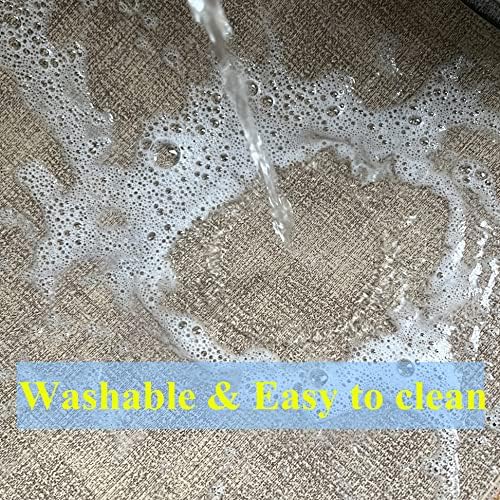 WAZAIGUR Washable Wipeable Waterproof Heat Resistant Faux Leather