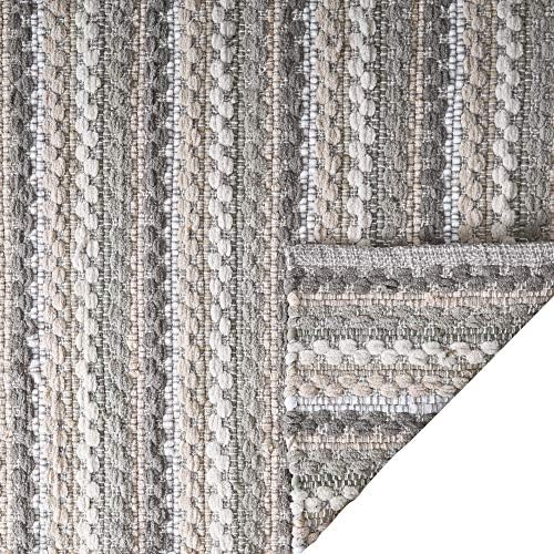 Ramanta Home Chenille Bath Mat Rug 24x36 inch - Linen Combo