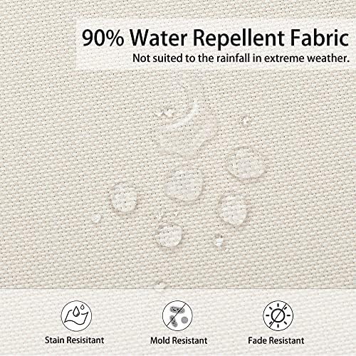 Magpie Fabrics Indoor Outdoor Waterproof Square Chair Cushion, 18 x 18