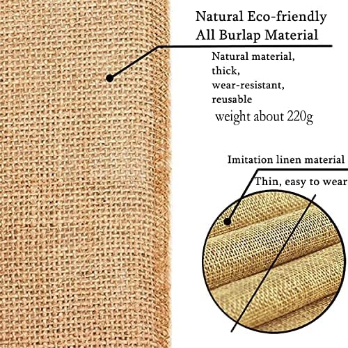 (TM) 12 X 108'' Natural Hessian Table Runners Rustic Burlap Wedding