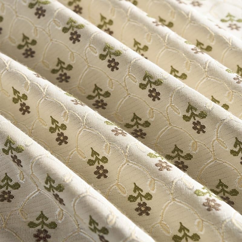 Blackout Curtains 72 Inch Length 1 Panel Floral Jacquard Curtain