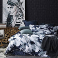 MILDLY Cotton Queen Duvet Cover Pillow Shams 3 Pieces Set Designed