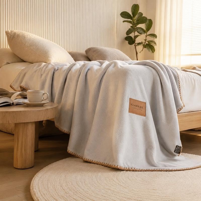 Fleece Throw Blankets, Lightweight Warm Soft Cozy Bed Blanket, All