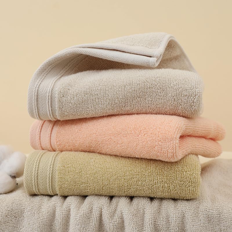 6pcs Pure Cotton Bathroom Hand Towels, Home Soft Cotton Super Soft