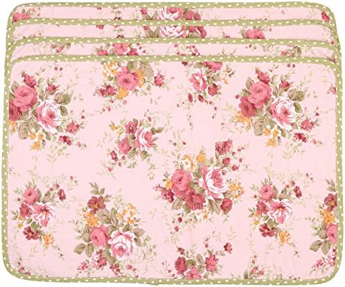 NEOVIVA Quilted Placemats for Dining Room, Cotton Kitchen Table Place
