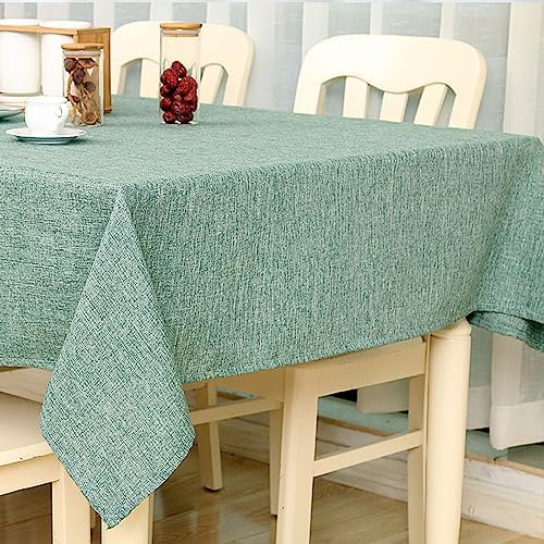 Faux Linen Tablecloths, Rectangular Tablecloth, Heavy Classic