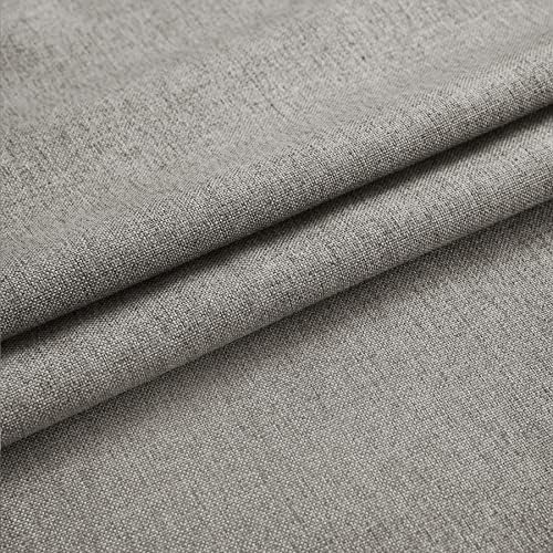 Fcosie Pinch Pleat Curtains 108 Inches Long Linen Look Drapes Blackout