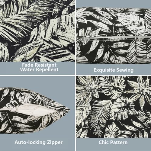 LVTXIII Outdoor Pillow Covers 20x20 Inch, 2 Pack Large Square Throw