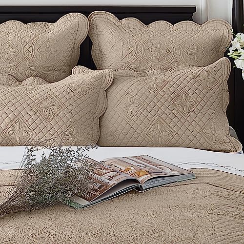 Calla Angel Sage Garden Luxury Pure Cotton Matelasse Quilted Pillow
