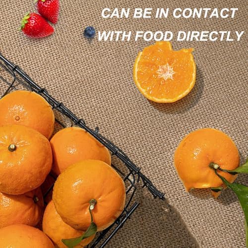 RUANLOV Cotton Linen Wrinkle Free Table Cloths, Cotton Linen
