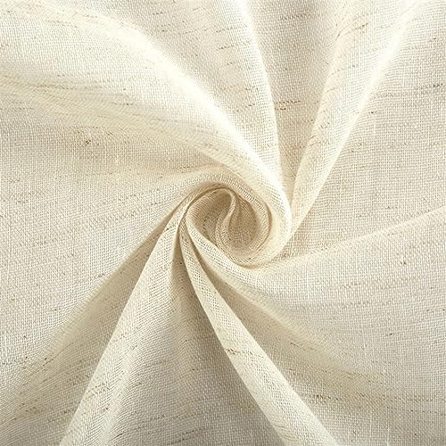 Solid Color Sheer Window Curtains 2 Panels Window Voile Panels Semi