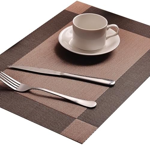 Table Placemats Dining Table Place Mats Set of 6 Heat Resistant