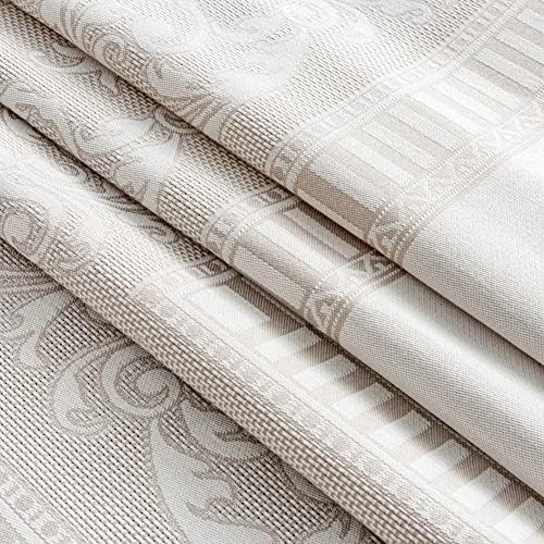 MANGATA CASA Rectangle Tablecloth Faux Cotton Waterproof and Wrinkle