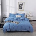 Textured Solid Duvet Cover Set,Microfiber Bedding, Soft Comforter