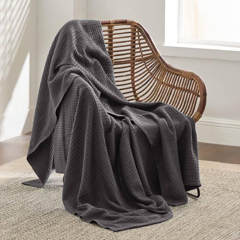 Elegant Anti-Static Lightweight Textured Waffle Weave 100% Cotton