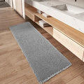 AMOAMI Light Grey, Quick Dry Washable Bathroom Rugs, Extra Soft