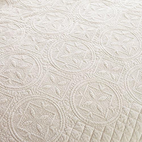 Calla Angel Sage Garden Luxury Pure Cotton Matelasse Quilt, King