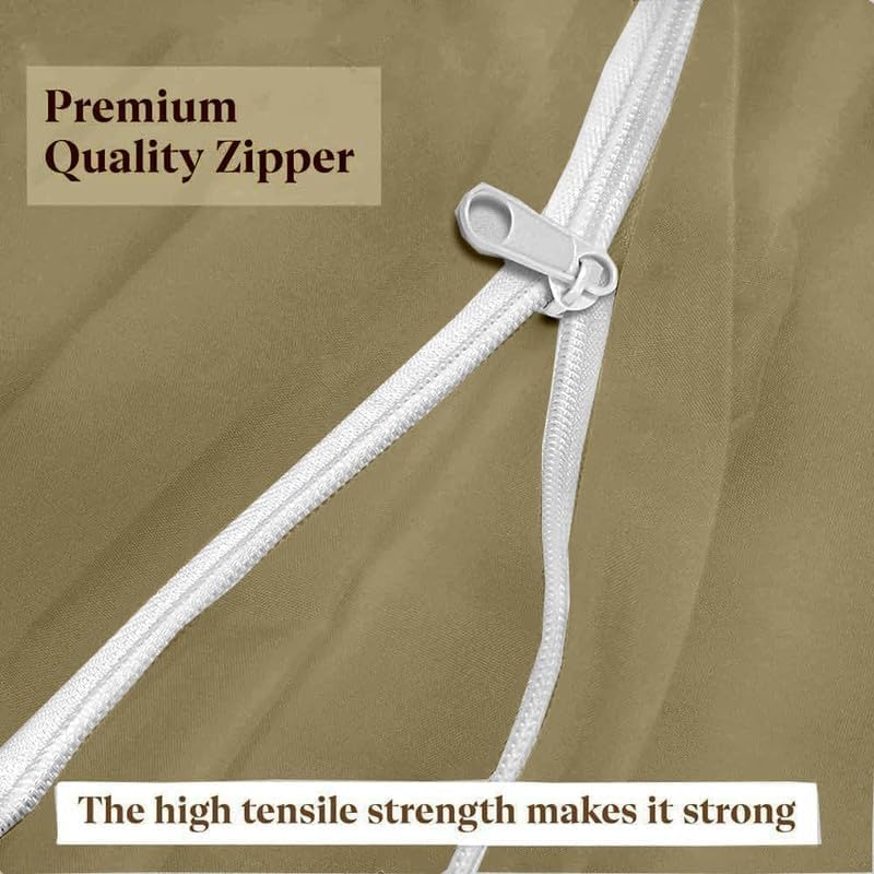 Shreem Linen Zipper Fitted Sheet -16 Inch Extra Deep Pocket, Soft