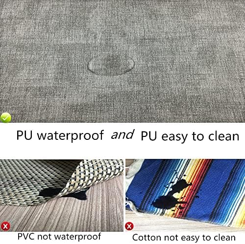 WAZAIGUR Washable Wipeable Waterproof Heat Resistant Faux Leather