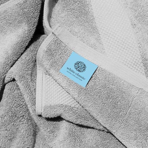 White Classic Luxury Bath Sheets Towels for Adults Extra Large