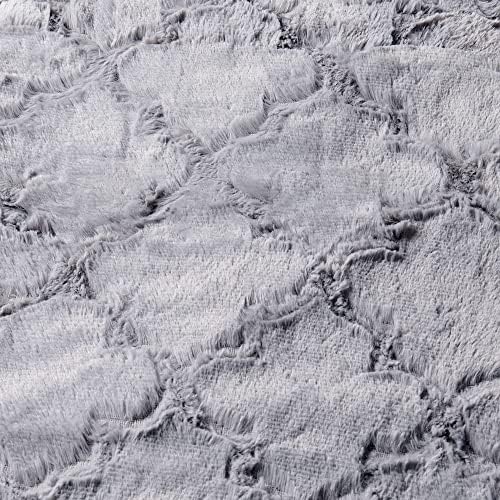 Home Soft Things Brushed Faux Fur Throw with Sherpa Backing, 60" x