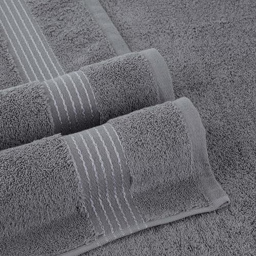 Elegant Comfort Premium Cotton 6-Piece Towel Set, Includes 2