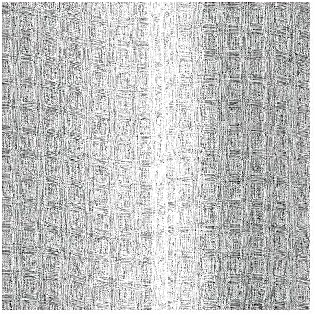 InterDesign Waffle Weave Fabric Shower Curtain, Luxury Hotel Style for