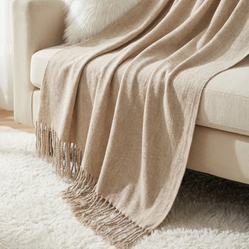 Chenille Lightweight Blanket Sofa Throw Travel Blanket Outdoor Wrap