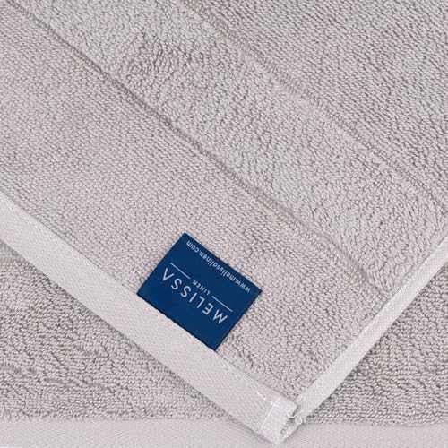 Melissa Linen 820GSM Luxury Fingertip Towels, Set of 2 (12x20 Inches)