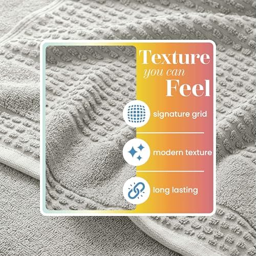 Martex Expression Air Sculpted 6-Piece Towel Set, Grey