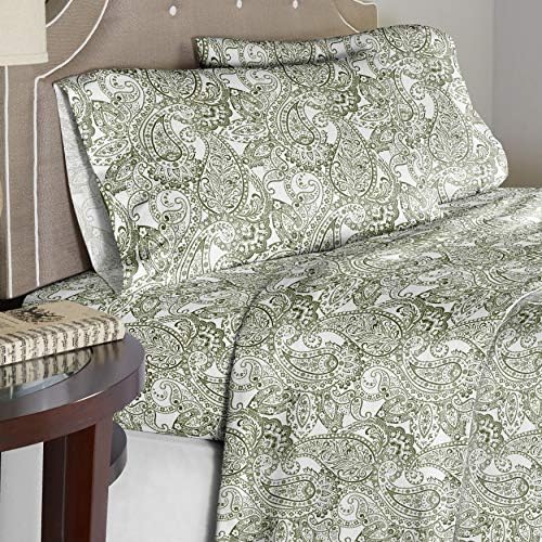 Pointehaven 100% Cotton Percale Sheets - Printed Bed Sheet &