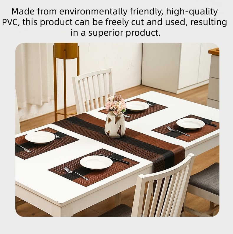 Table Placemats 10 Piece Pack of PVC Woven Gradient Placemats 30 *