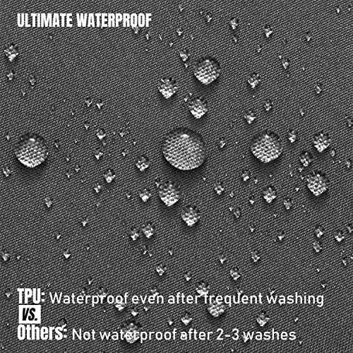 N&Y HOME Ultimate Waterproof Fabric Shower Curtain or Liner Dark Gray