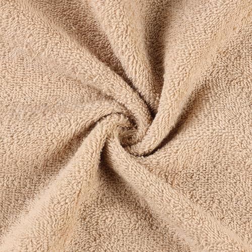 SUPERIOR Eco-Friendly Cotton 12-Piece Face Towel/Washcloth Set, Small