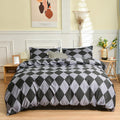 INFLAG Duvet Cover, 100% Microfiber 3 Pcs Set with Zipper Ties 2
