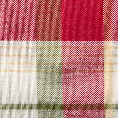 DII Orchard Plaid Collection Linen Tabletop Essentials, Napkin Set