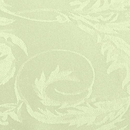 Ultimate Textile 90-Inch Round Damask Tablecloth, Ivory, 5 Pack