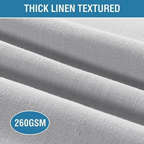 H.VERSAILTEX Linen Placemats Set of 8 Premium Solid Table Mats for