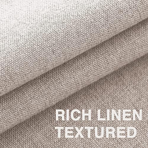 FantasDecor Linen Textured Table Cloths Round Tablecloth Waterproof