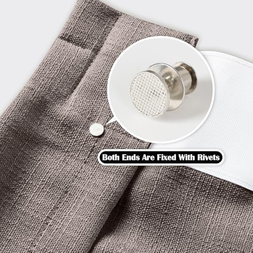 LUSTROWIN French Pinch Pleated Drapes 108 inches Long Unlined Light