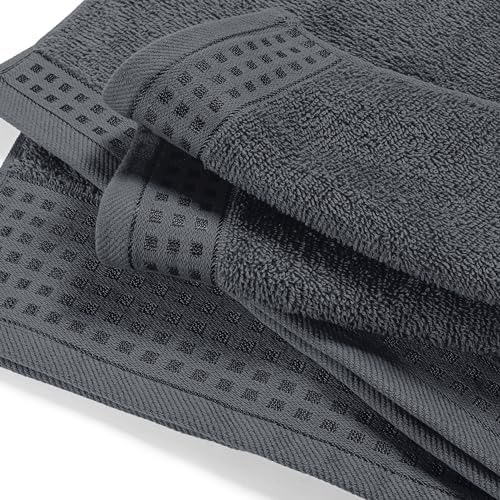 GLAMBURG Ultra Soft 4 Pack Oversized Bath Towel Set 27x54 inches, 100%