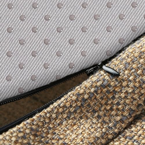 Tromlycs Dining Room Kitchen Chair Seat Cushion Pad 15x16 Inch Burlap