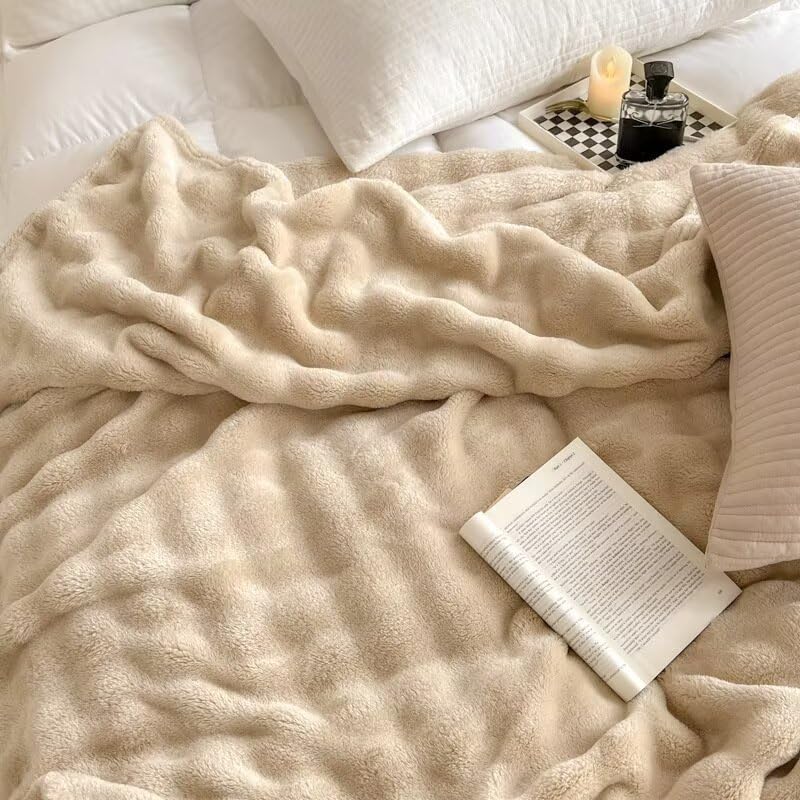 Fleece Throw Blanket for Couch Soft and Warm Decorative Fuzzy Blanket