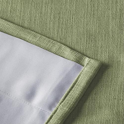 ChadMade Nature Color Linen Look Grommet Drape 63 Inches Long Curtian