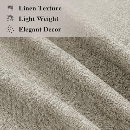 Fcosie Pinch Pleated Curtains for Traverse Rod, Back Tab 100% Blackout