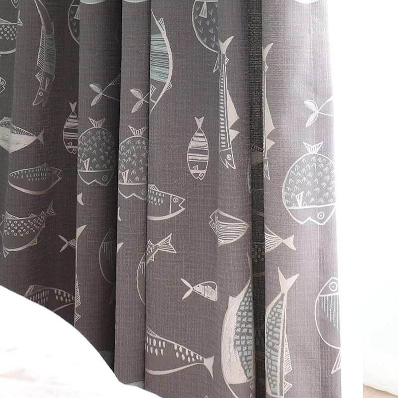 80% Blackout Gray Curtains & Drapes for Bedroom - Farmhouse Curtains