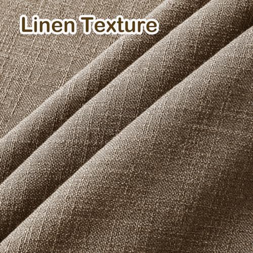 cololeaf Curtains for Bedroom Linen Texture Light Filtering and